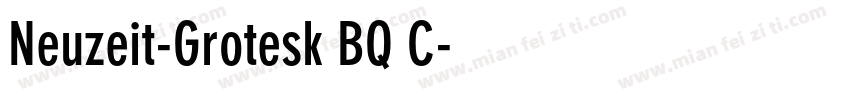 Neuzeit-Grotesk BQ C字体转换